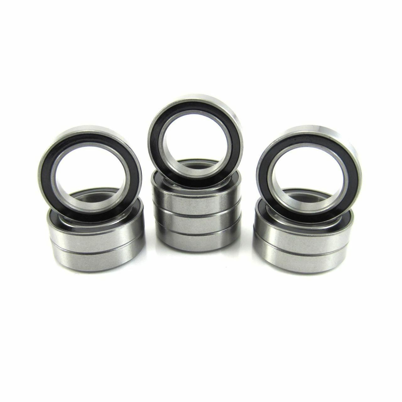 S6701-2RS 12x18x4mm Precision High Speed RC Car Ball Bearing, 440C Stainless Steel with Black Rubber Seals ABEC-1 ABEC-3 ABEC-5