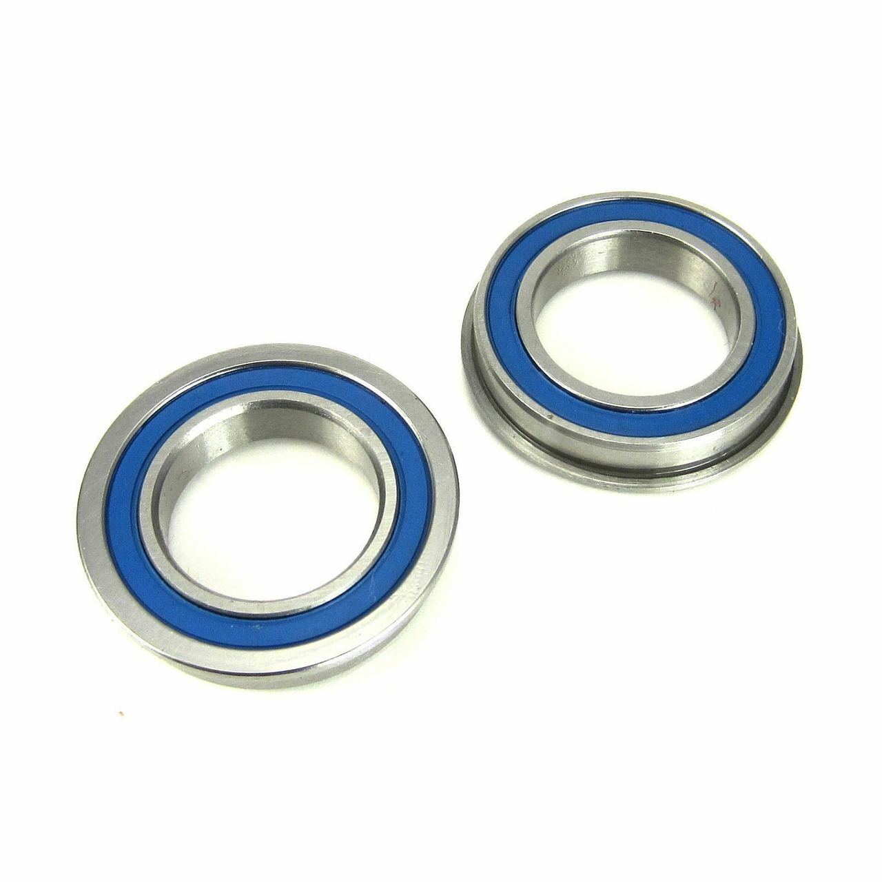 F6802-2RS 15x24x5mm Flanged Precision High Speed RC Ball Bearing, Chrome Steel (GCr15) with Blue Rubber Seals ABEC1 ABEC3 ABEC5